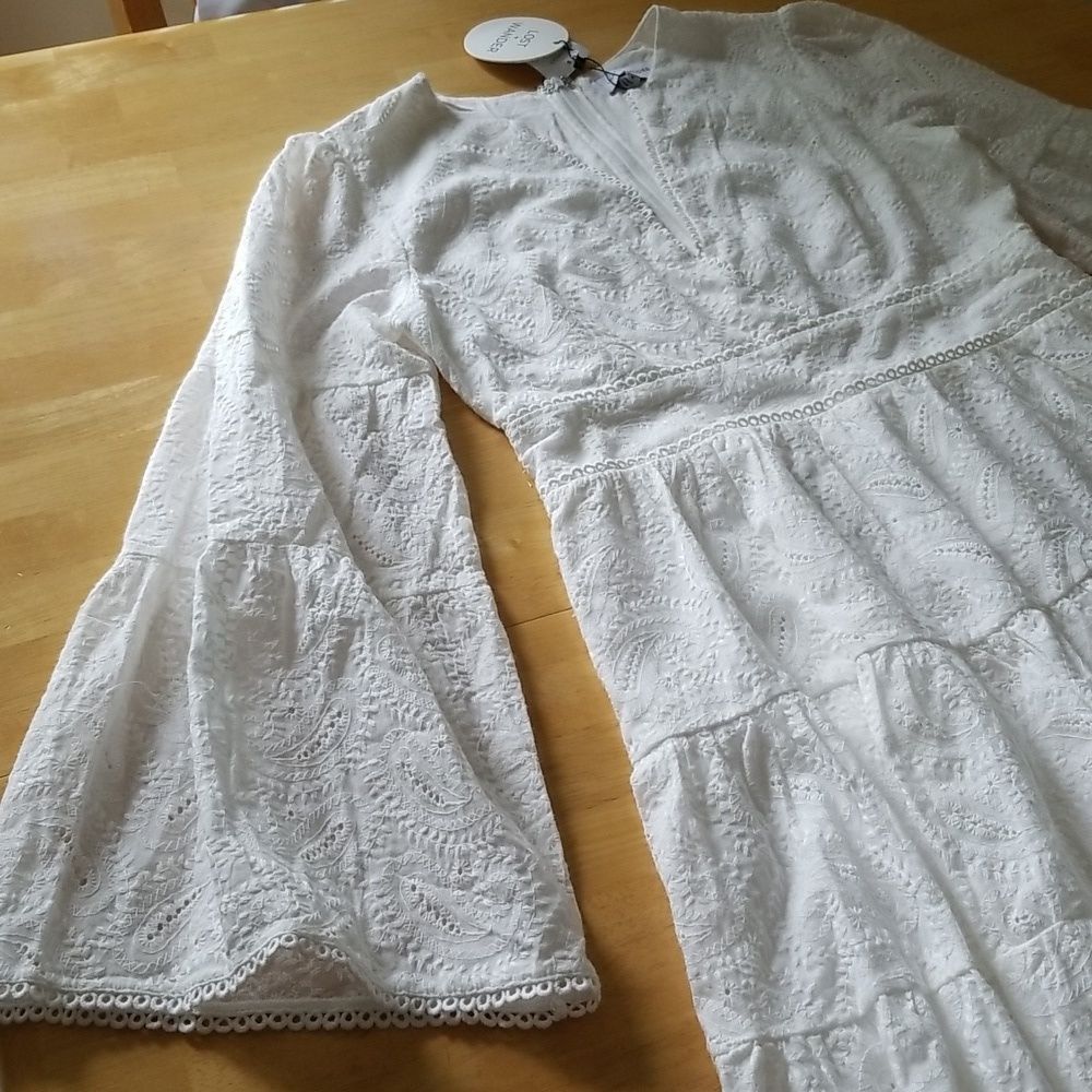 Cotton Eyelets Mini Dress — image 8 of 8
